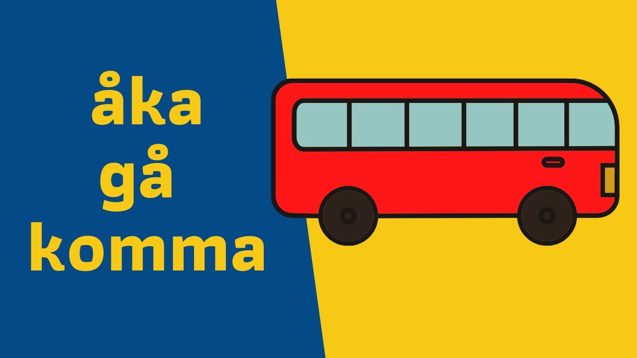 Szwedzkie czasowniki, które lubią się mylić: åka, gå czy komma?