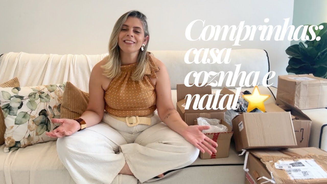VÍDEO DE COMPRAS DE CASA - COZINHA E NATAL 🎄 ⭐️