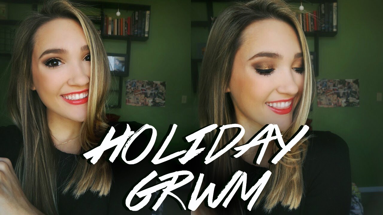 Holiday Christmas Makeup Tutorial 2016! Chatty Holiday GRWM!