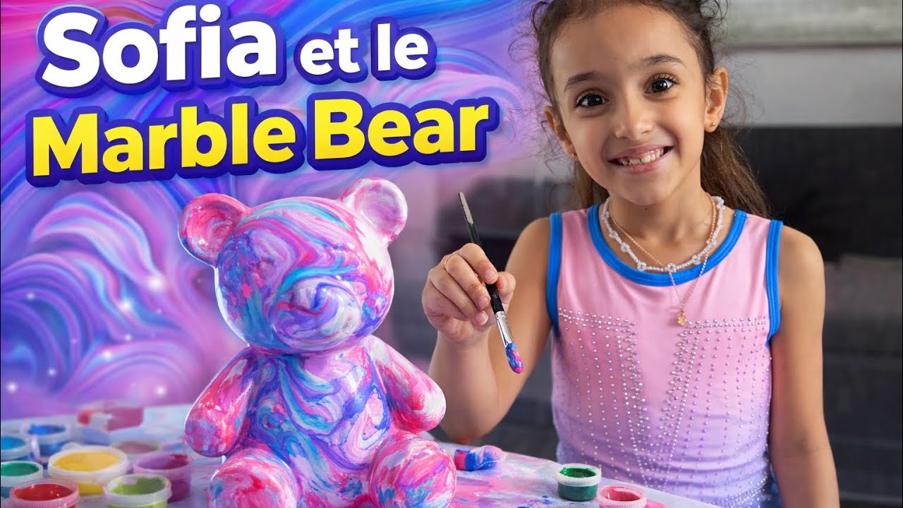 Sofia fait le Marble Bear de chez Action 