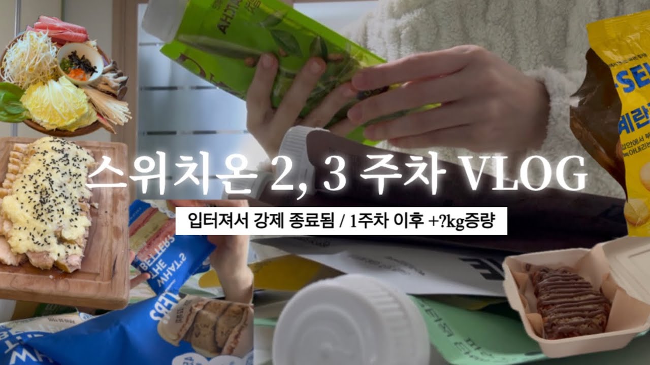 스위치온 다이어트 2,3주차 브이로그 | 직장인이 다이어트 3주차에 무너지는 이유 