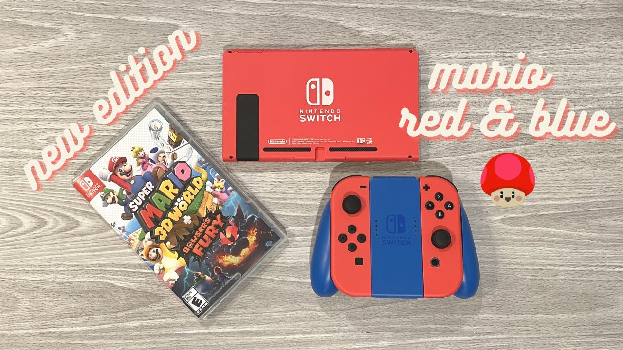 Nintendo Switch Mario Red & Blue Edition Unboxing