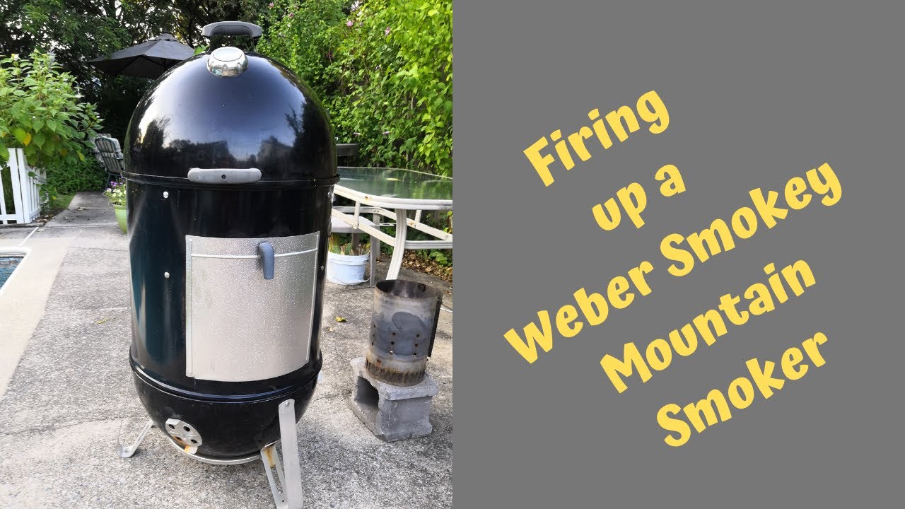 Как зажечь коптильню Weber Smokey Mountain