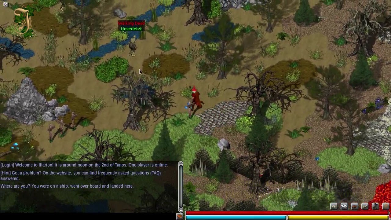 Illarion Monsters - Zombies in the swamp west of the volcanoe
