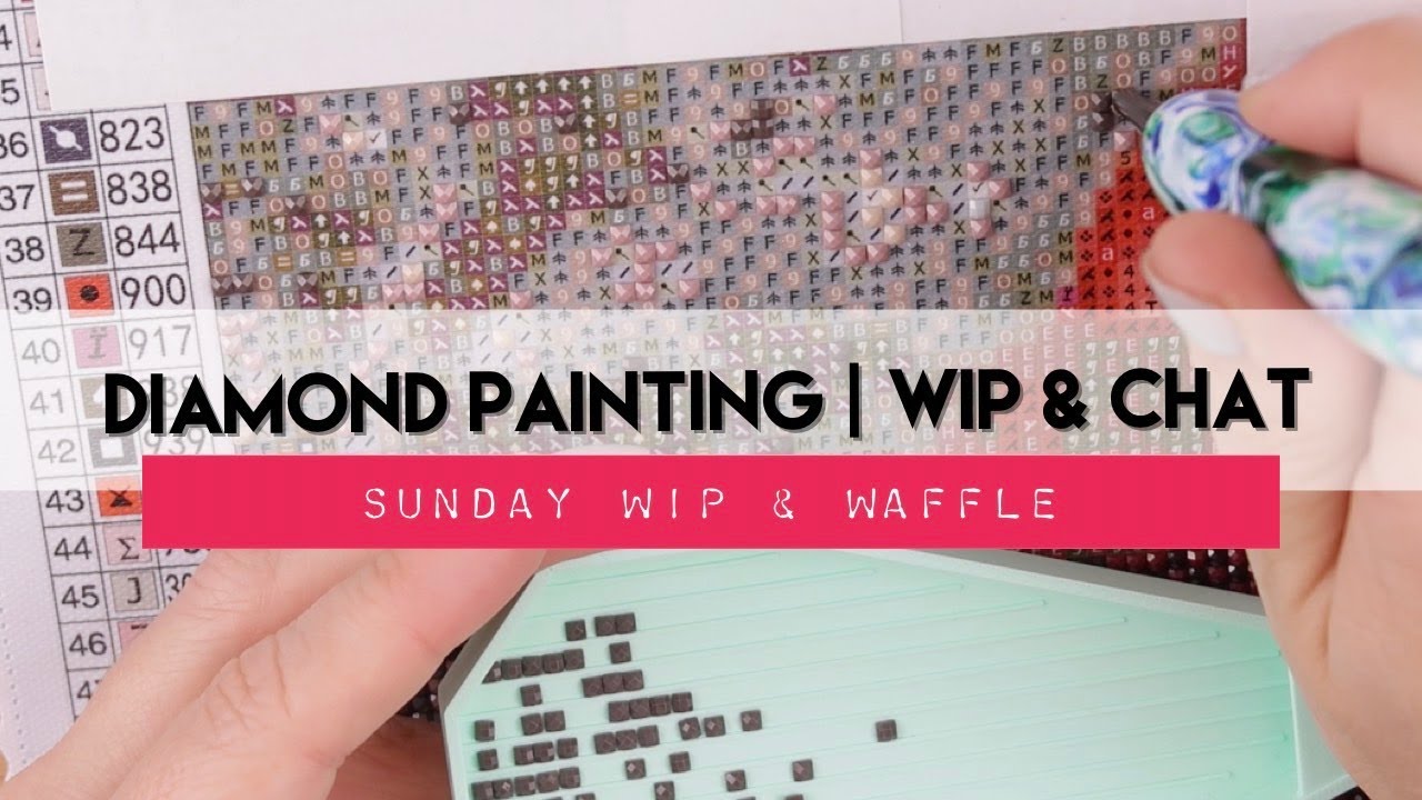 Diamond Painting WIP & Waffle | More Vivian Fox | Carat Art