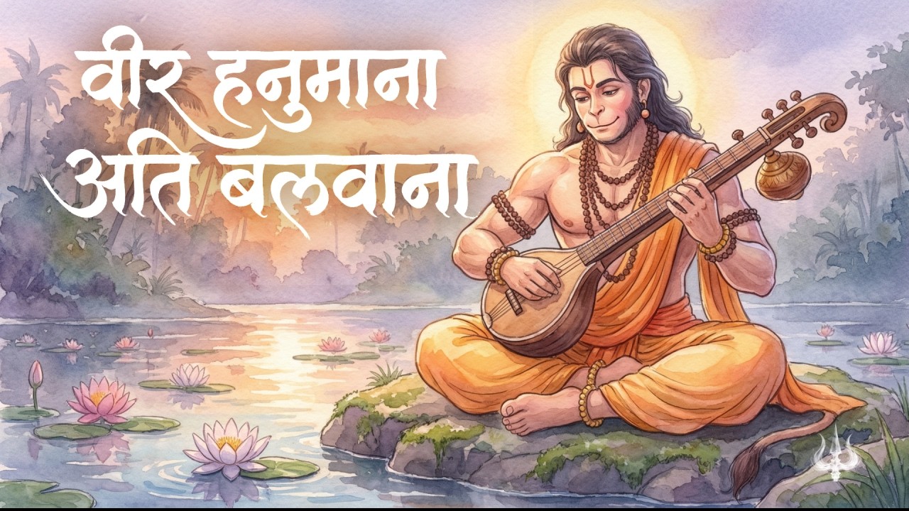 Veer Hanumana Ati Balvana | Lo-fi Bhajan #Hanuman #LofiBhajan #MeditationMusic #SpiritualVibes #Yoga
