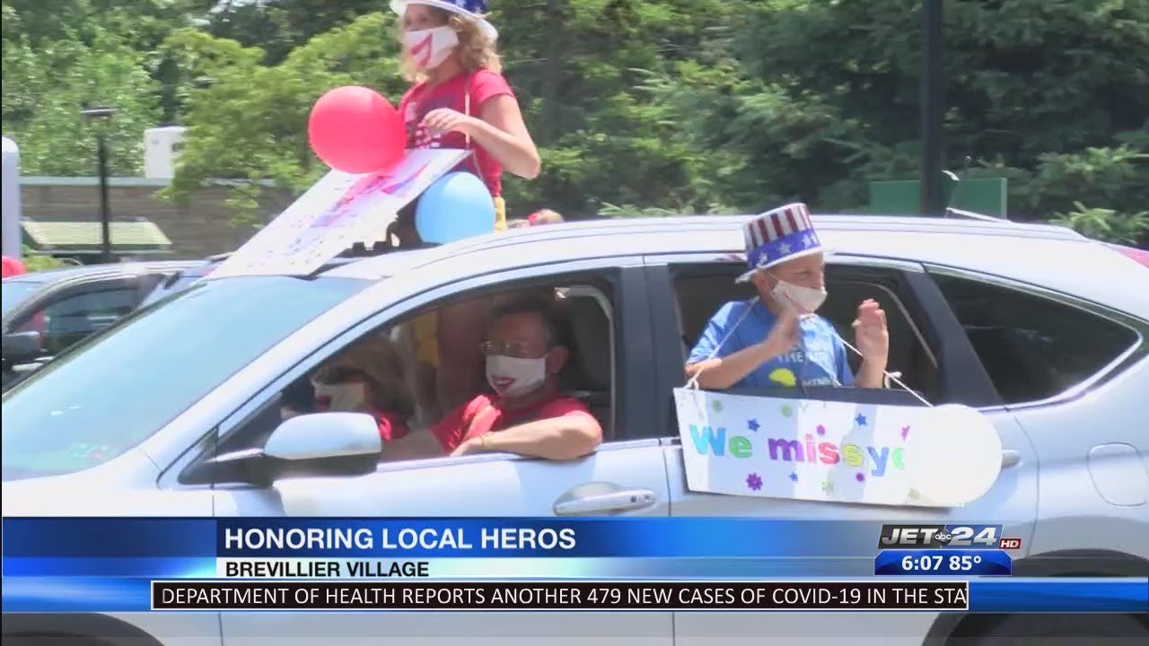 Brevillier Village celebrates local heroes with car parade