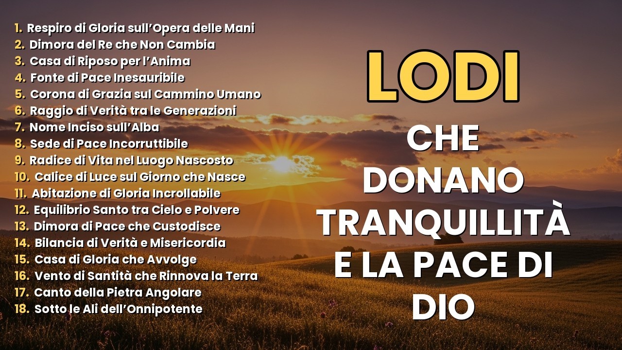 Musica Cristiana 🙏 per Vivere la Pace che Viene da Dio