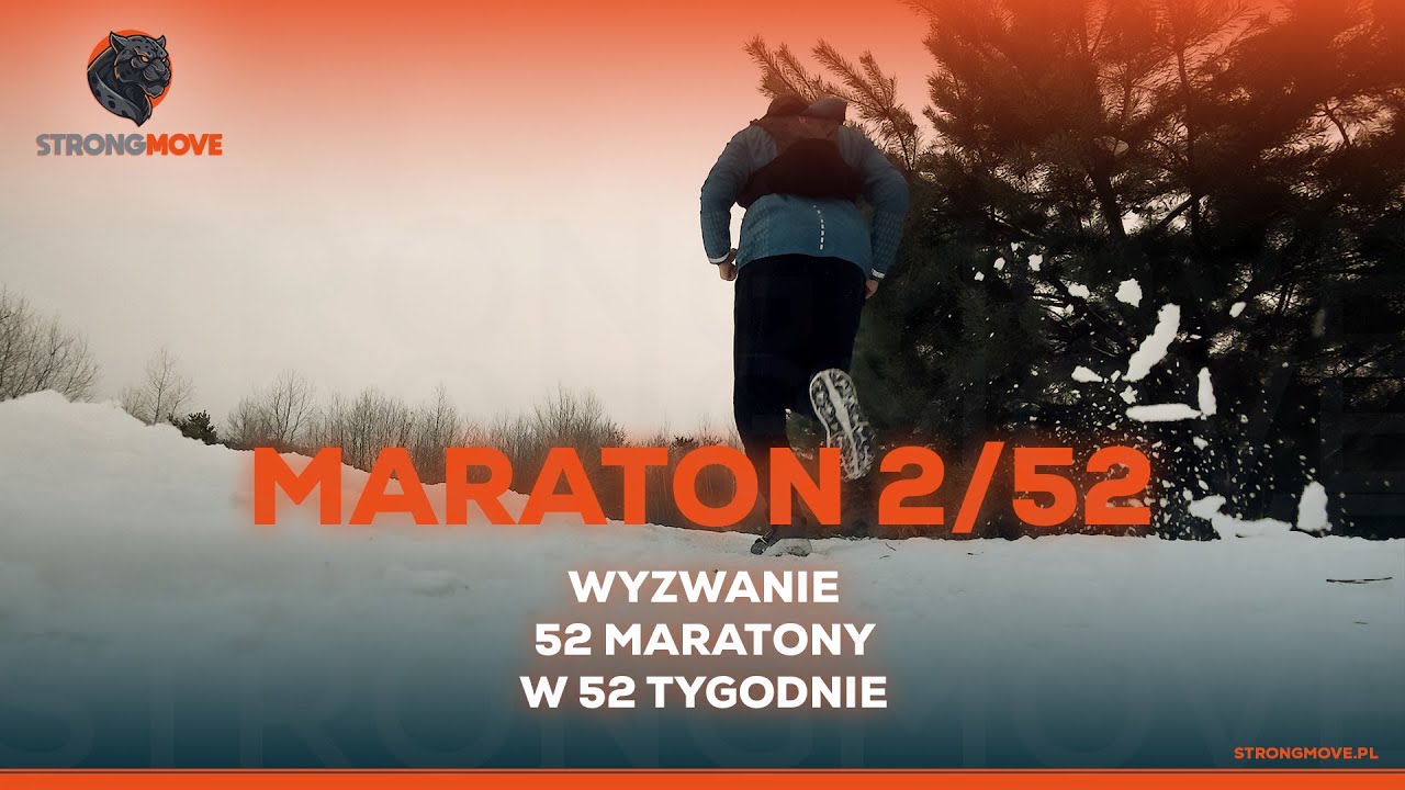 Maraton 2/52: Walka z lodem. Było o wiele trudniej niż tydzień temu ❄️💨 (Wyzwanie 52/52) #bieganie