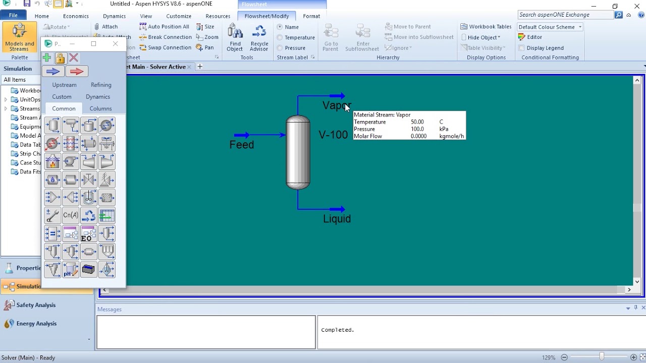 Aspen Hysys How To Make 2% Brine With Adjust Logic