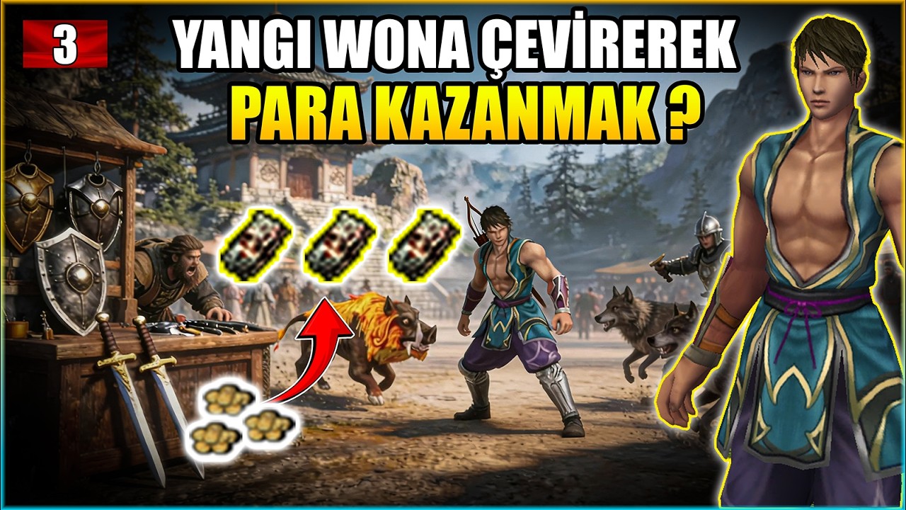 YANGI WONA &Ccedil;EVİREREK PARA KAZANMAK ? Ticaret Serisi #3 l Metin2 Lucifer