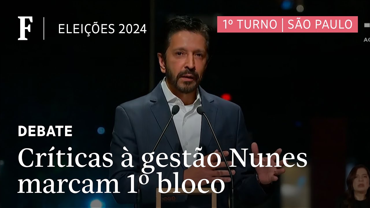 Candidatos à Prefeitura de SP miram Nunes em 1º bloco de debate na TV Cultura