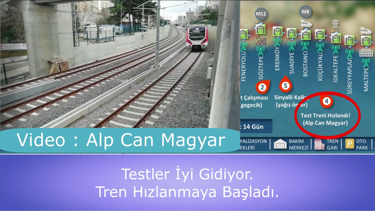 B1 Marmaray Halkalı Gebze Banliyö Hattı Son Durum : 14 Ocak 2019