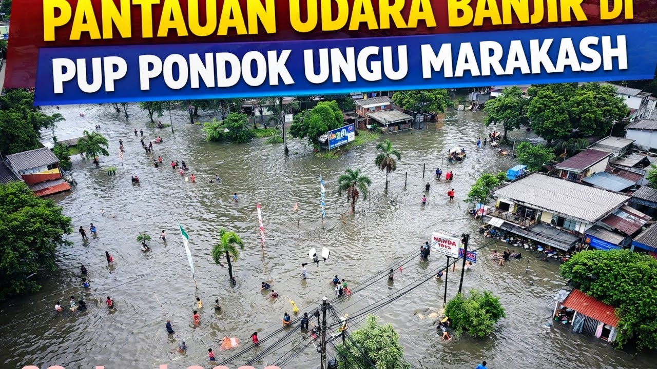 PANTAUAN UDARATERKINI BANJIR DI PONDOK UNGU MARAKASH BEKASI 22 JANUARI 2026