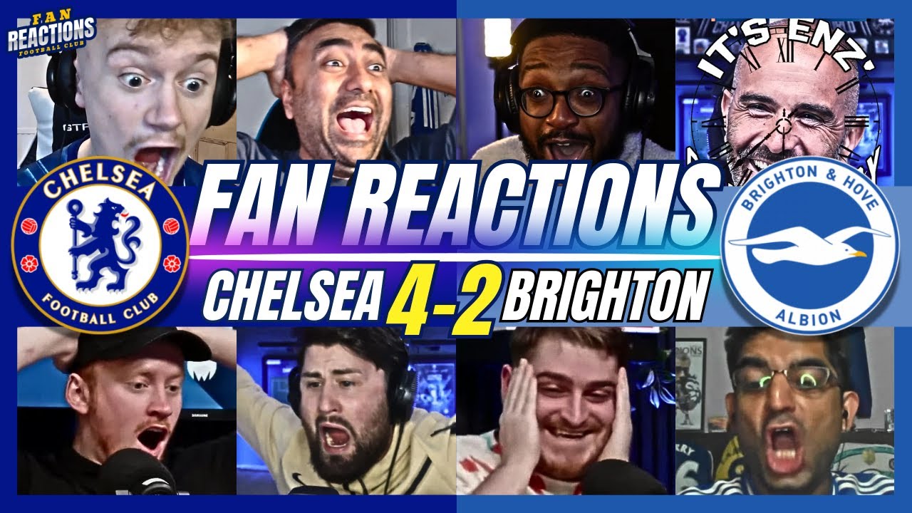 CHELSEA FANS ECSTATIC🤩REACTION TO CHELSEA 4-2 BRIGHTON | 24/25 PREMIER LEAGUE