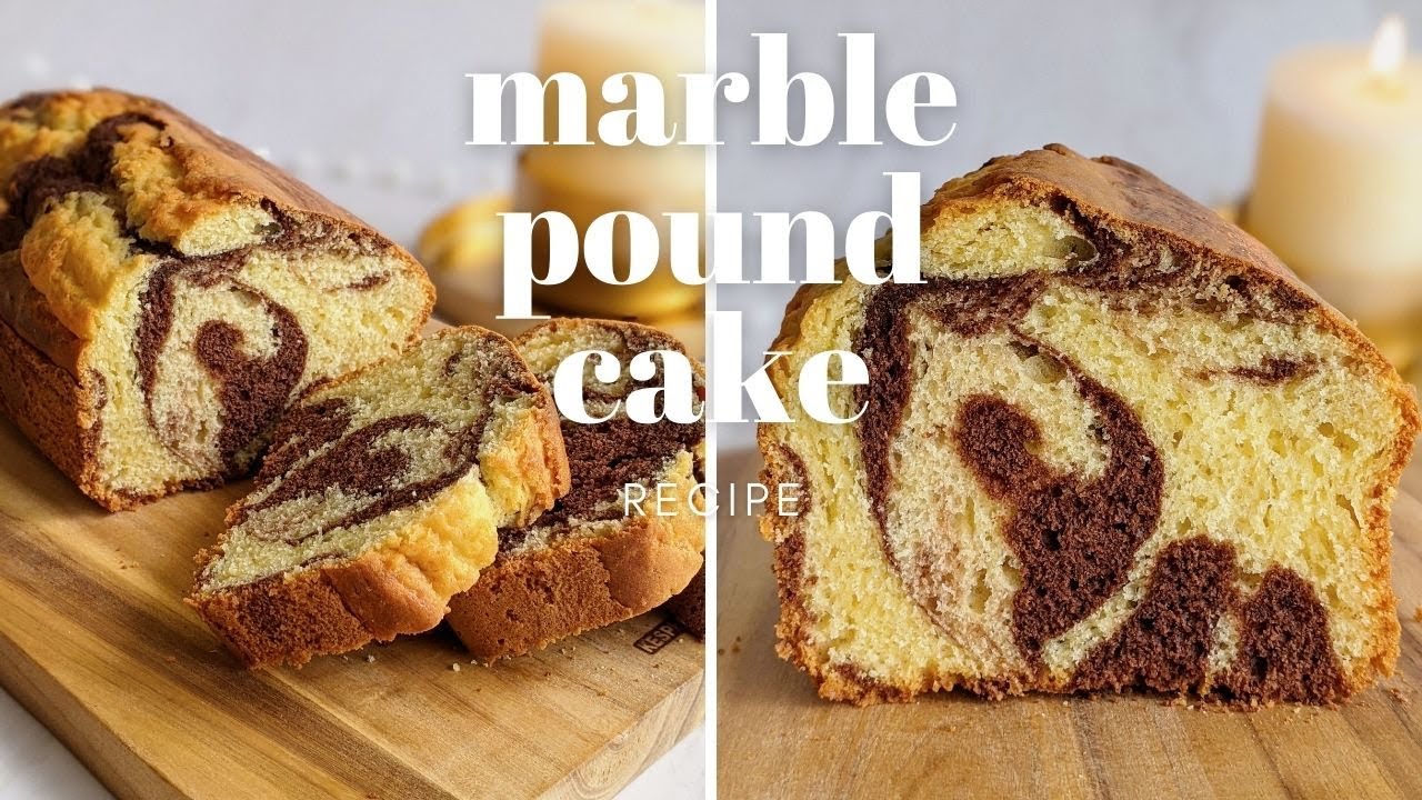 Classic Marble Pound Cake - Beginner Cake Recipes