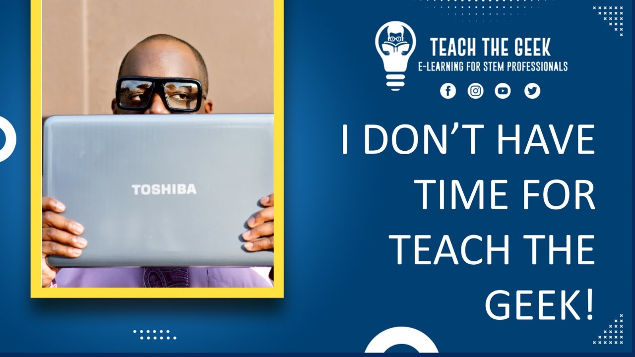 I'm Too Busy for Teach the Geek!