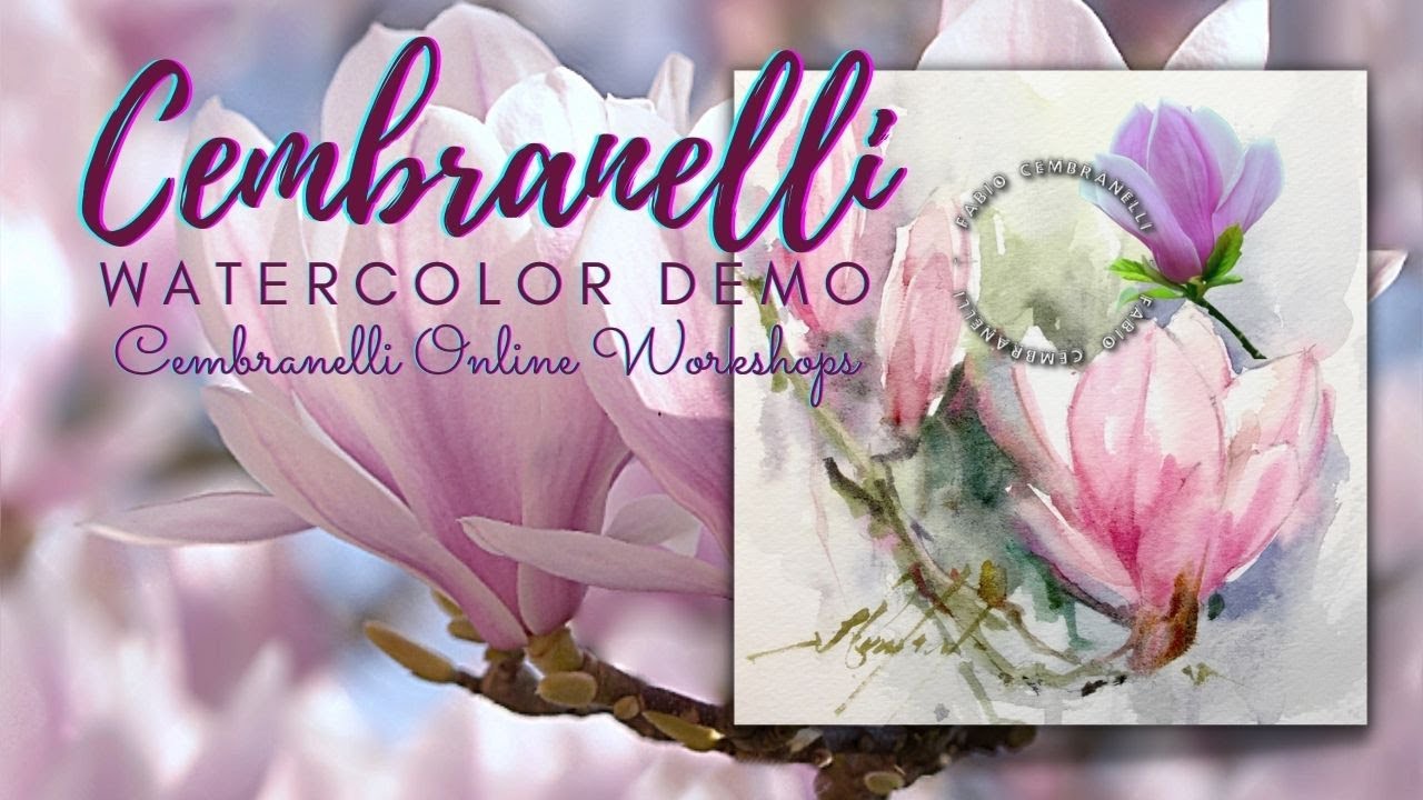 Watercolor/Aquarela - Magnolia