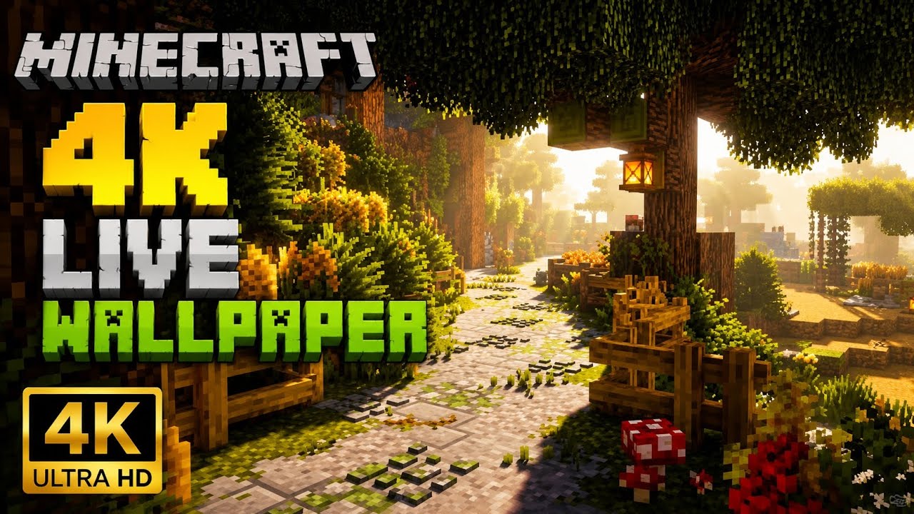 Minecraft 4k live wallpaper॥ Ultra HD quality. Only for minecraft lovers॥ Minecraft build #minecraft