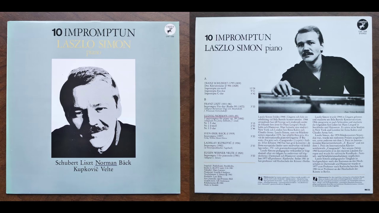 Ladislav Kupkovič: Impromptu (1980) - László Simon