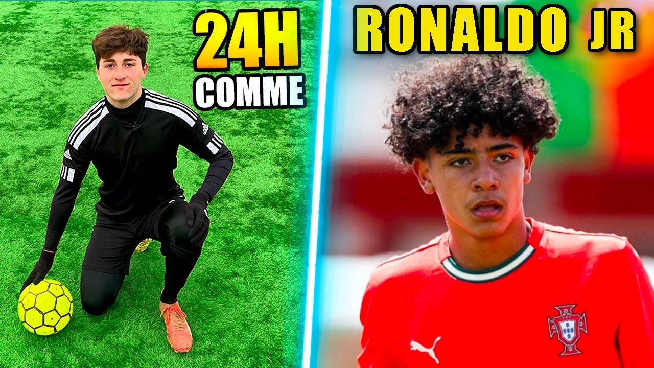 VIVRE 24H COMME RONALDO JUNIOR ! 😮 ( Le fils de Cristiano Ronaldo est-il fort au foot ?)