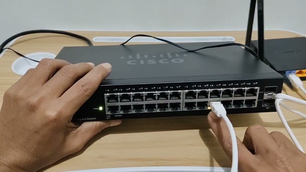 Checking sebelum kirim switch Cisco SG95 24 PORT