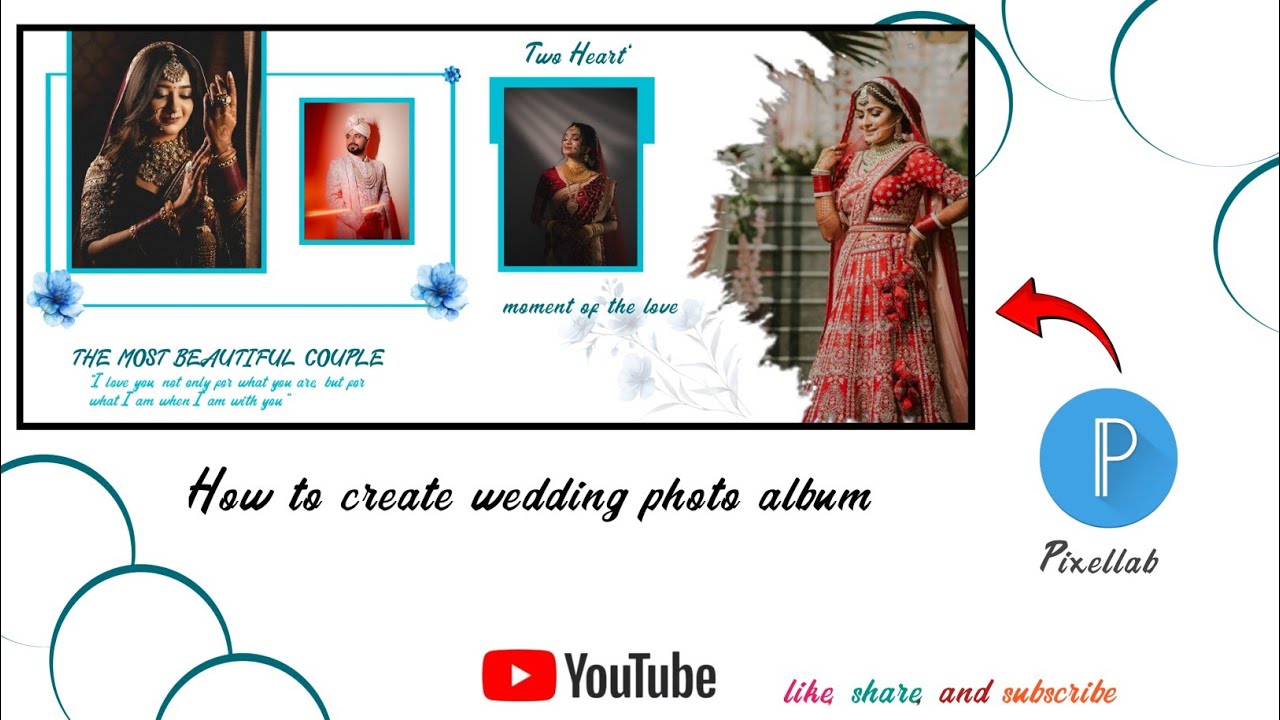 ❤️ Beautiful wedding photo album create ✨ So beautiful photo album 💝