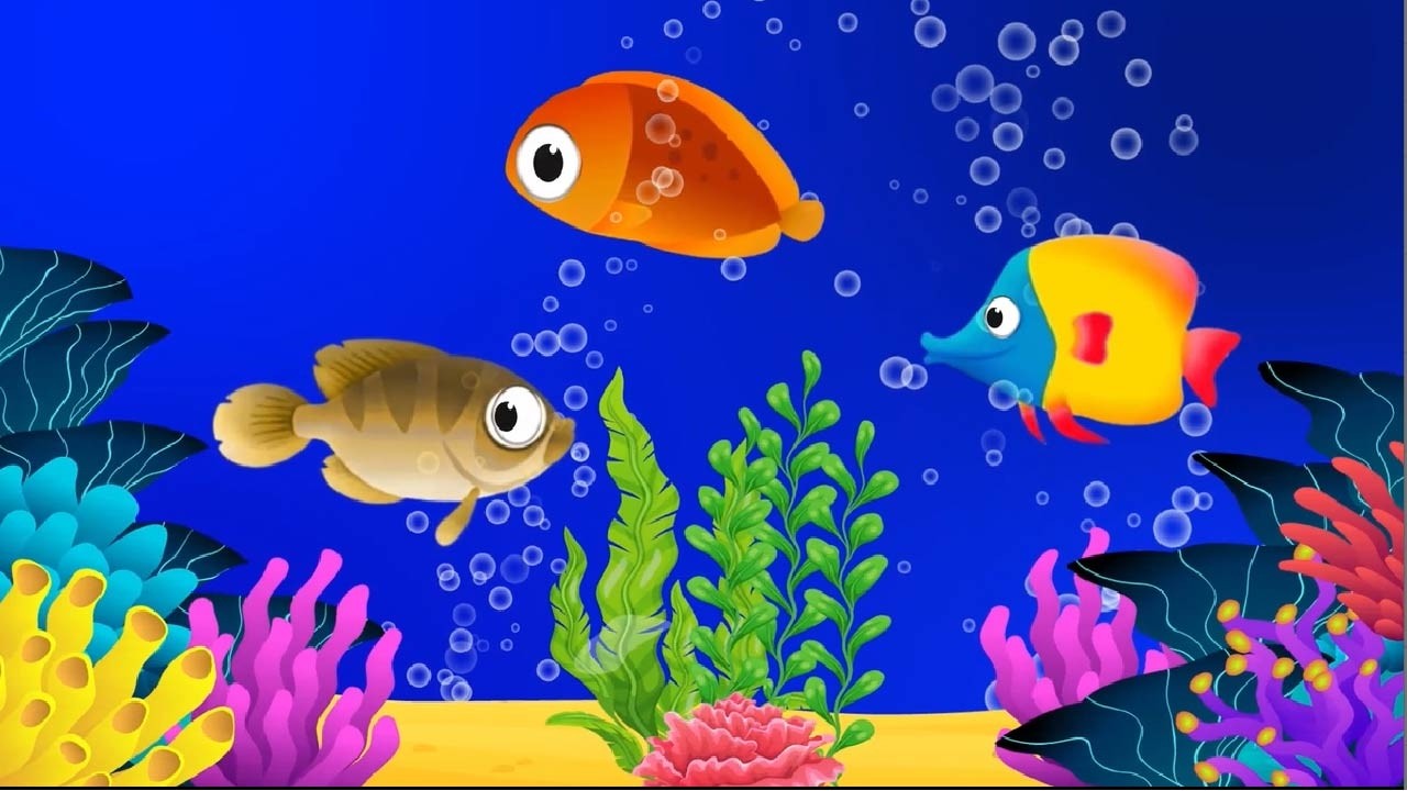 Calming Undersea Animation Baby Lullaby, Soothing fishes🐟Baby Sleep Music #fishlullaby #lullaby #262