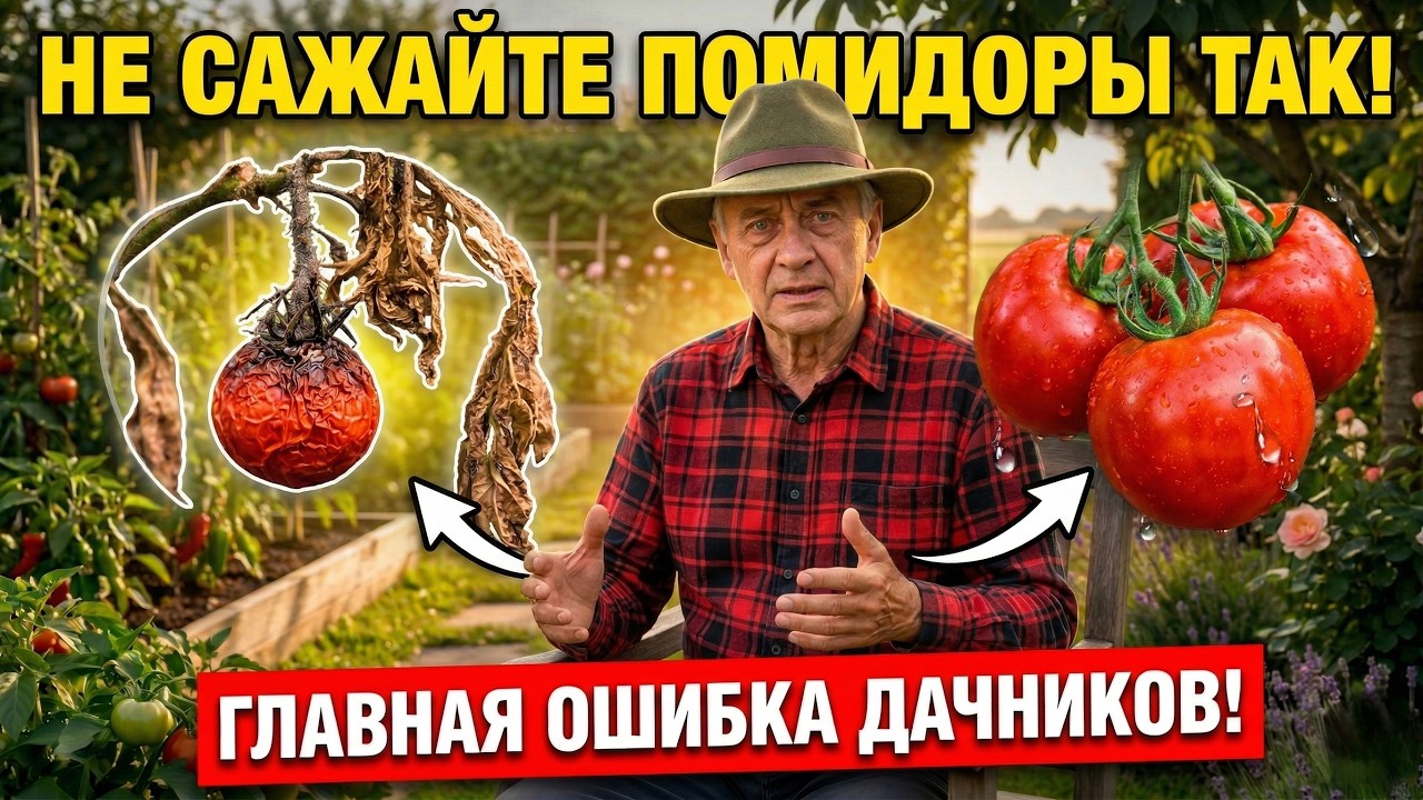 Эта ОШИБКА уничтожит весь урожай ТОМАТОВ! Не делайте так. #помидоры #томаты