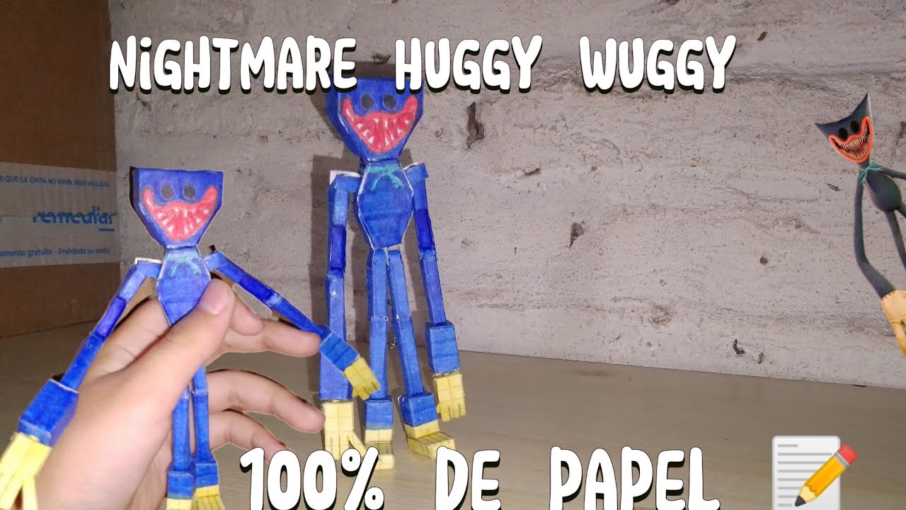 Cómo hacer a nightmare Huggy wuggy 100% de papel