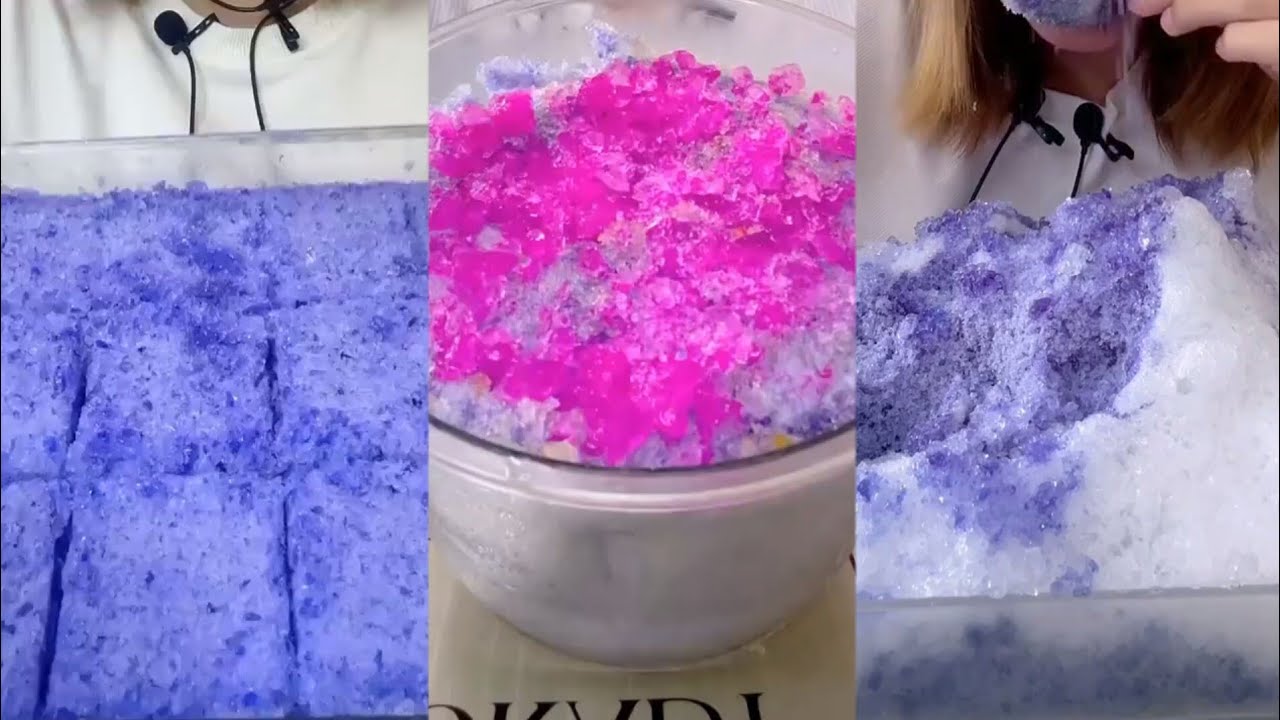 ASMR ICE BLOCK AND CRUSHED SQUEAKY AND CRISPY COLLECTION