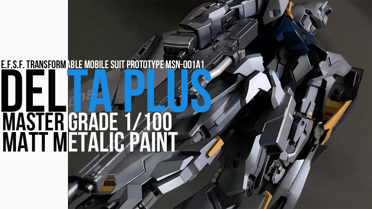【ガンプラ全塗装】MG デルタプラスをマットメタリック塗装！MG 1/100 Delta Plus full build