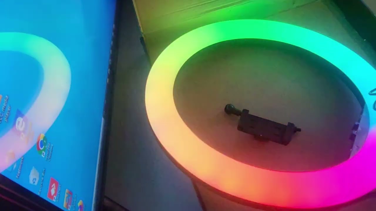 16 inch MJ36 RGB soft ring light Circle Photography Lighting 16 colour Led RGB Ring Light 