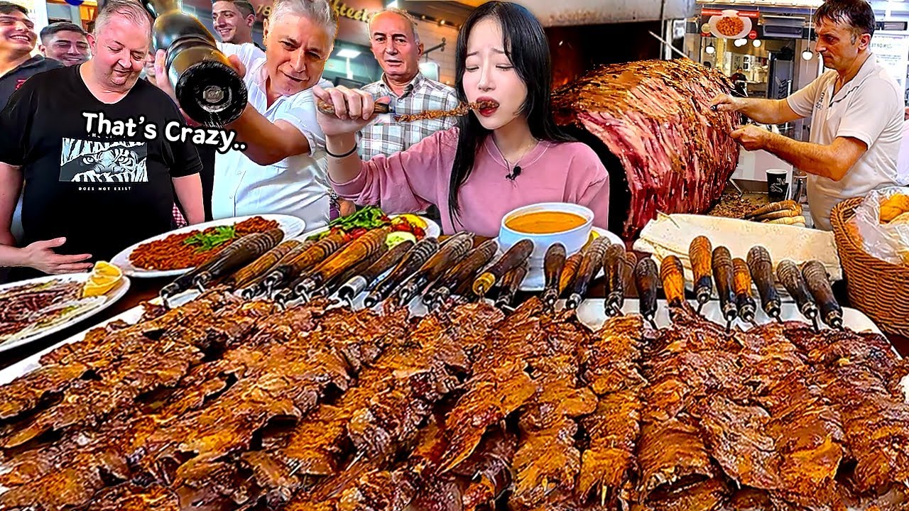 이스탄불2탄) 150kg 남자도 10개 밖에 못먹는대서 보여드렸습니다🤣 역대급 맛있는 시장 케밥 먹방