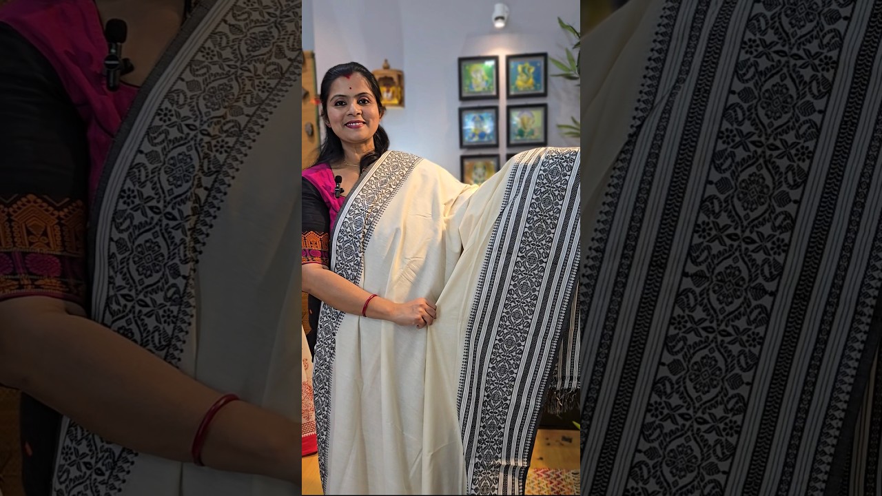 Simple, sophisticated, handmade | Summer-ready Bengal handloom cotton saree  #bengalhandloomsarees