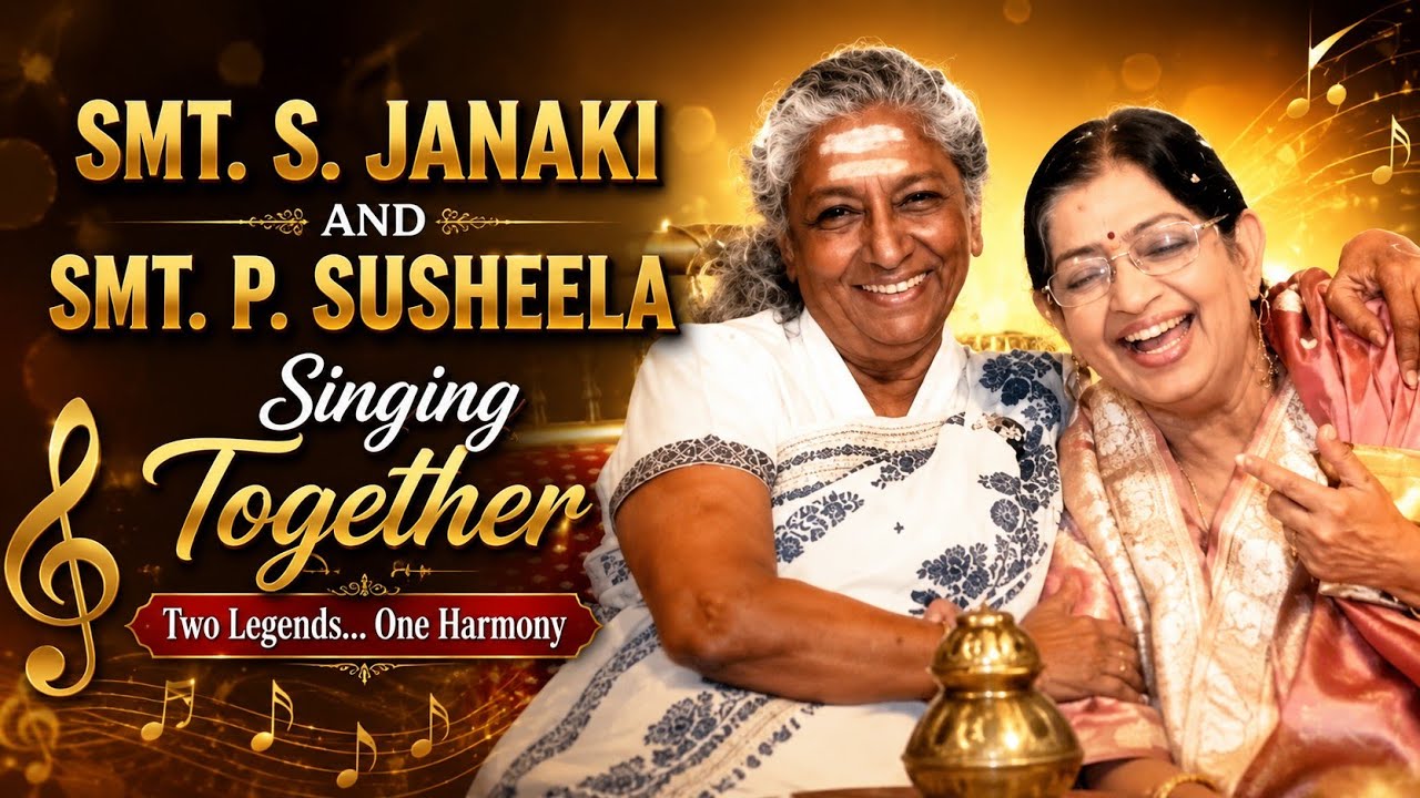 Smt. S. Janaki and Smt. P. Susheela singing together || Senthoora poove || Sirimalle poova