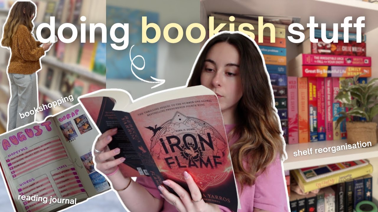 let's do book stuff ⭐️ (book shopping, shelf reorganisation, unhaul, + reading  journal!)