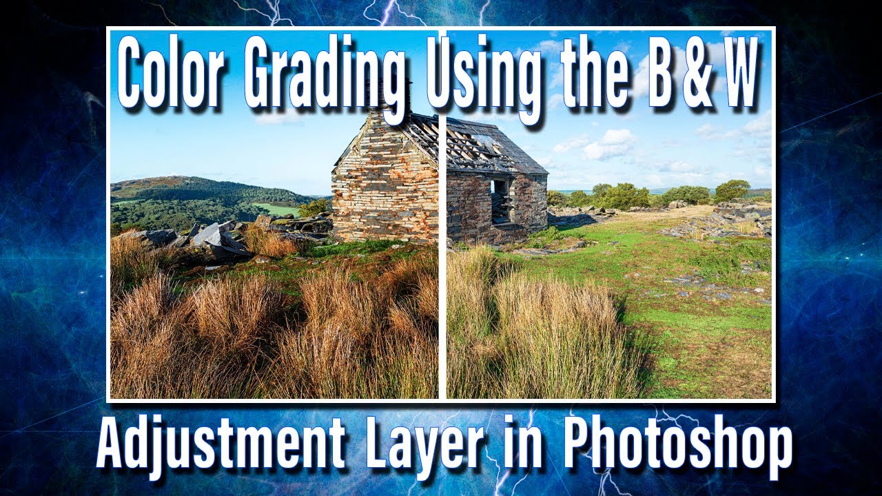 Color Grading using the B&W Adjustment Layer in Photoshop.