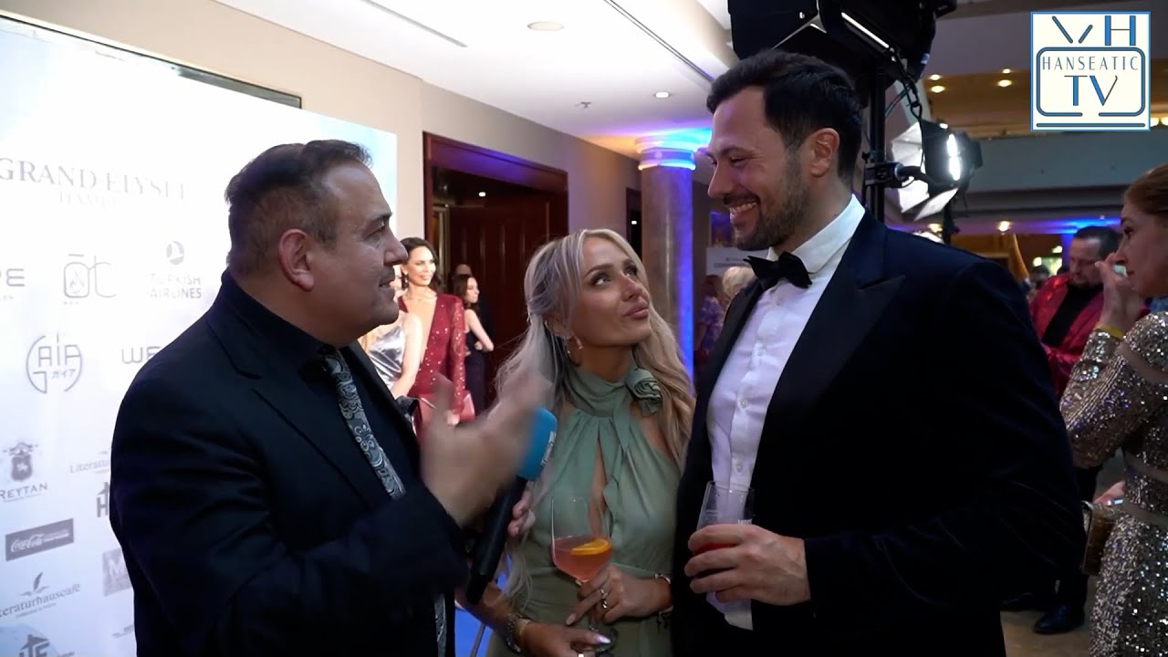Ex Bachelor Sebastian Klaus mit seiner Freundin Jenny Koepper - Beim 27. Blauer Ball im Grand Elysée