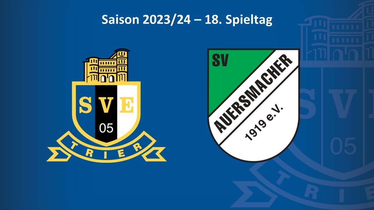 SVE-TV: Eintracht Trier vs. SV Auersmacher - Highlights (18. Spieltag Saison 23/24)