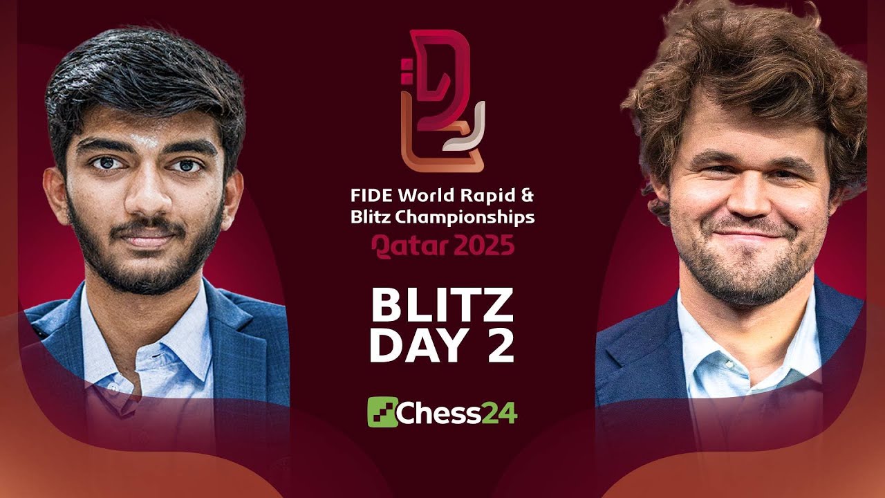 Gukesh, Carlsen, Arjun, Pragg in action | Day 2 FIDE World Blitz Championship 2025
