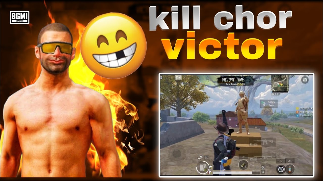 Kill chor victor 😂🤣 20 kill gameplay bgmi #bgmi