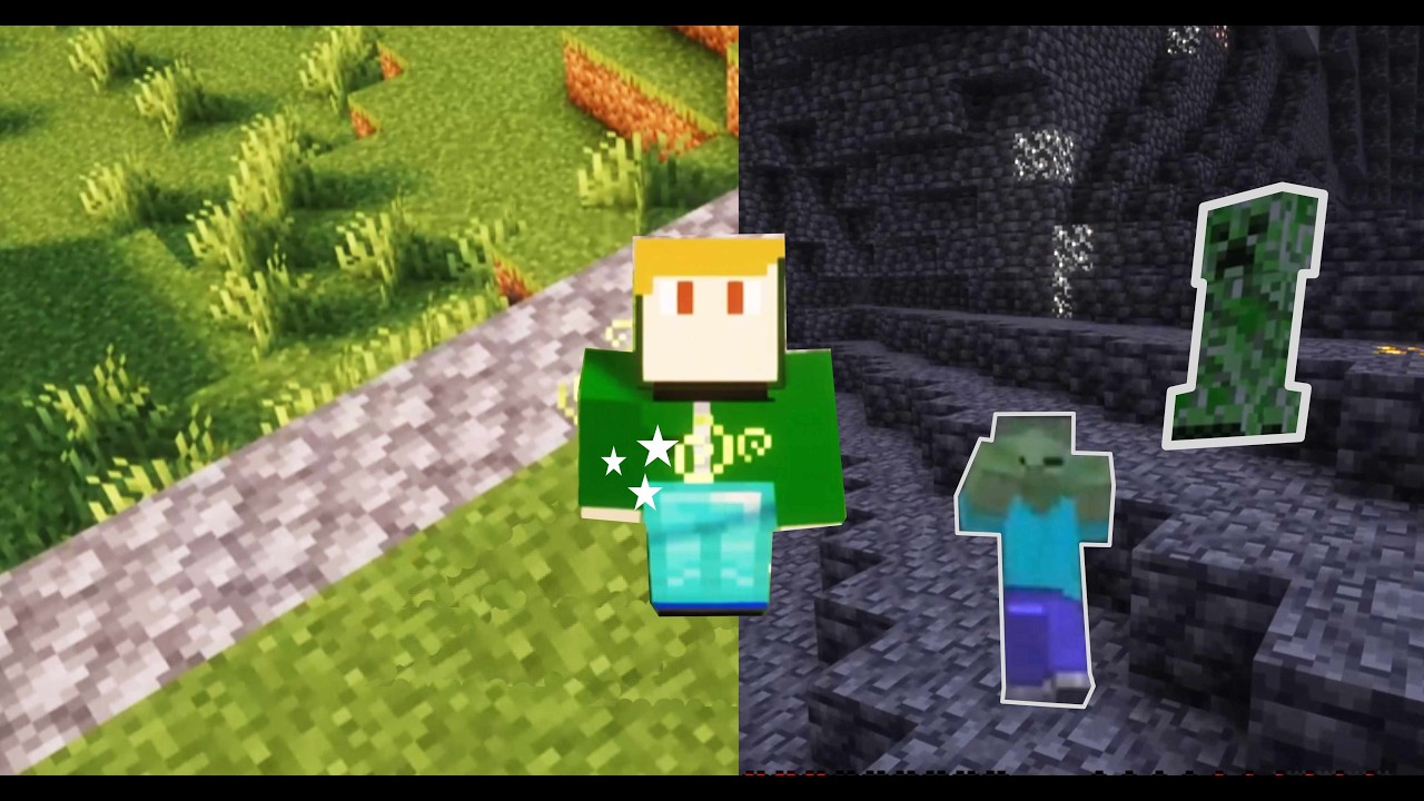 Diamentowe spodnie w Minecraft. Totalny chaos i atak mobów!