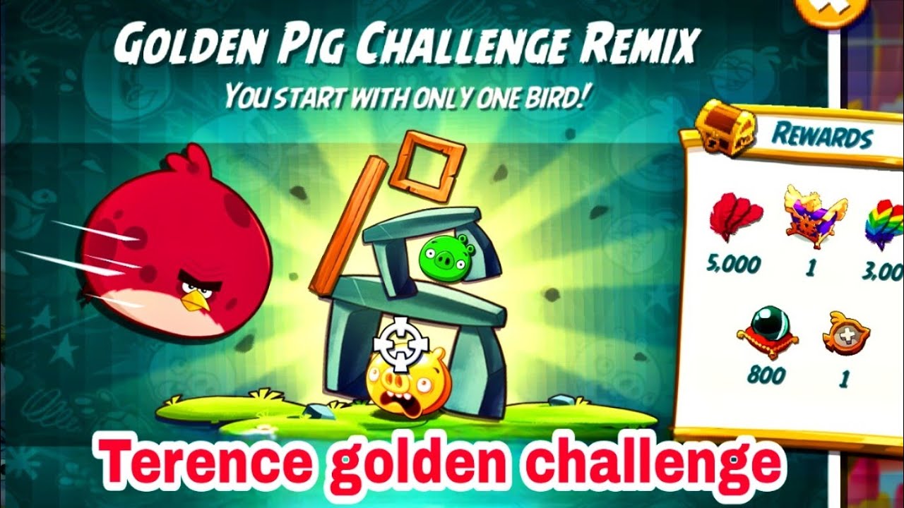 Angry birds 2 golden pig challenge with Terence 5 may 2026 #ab2 golden challenge today Terence