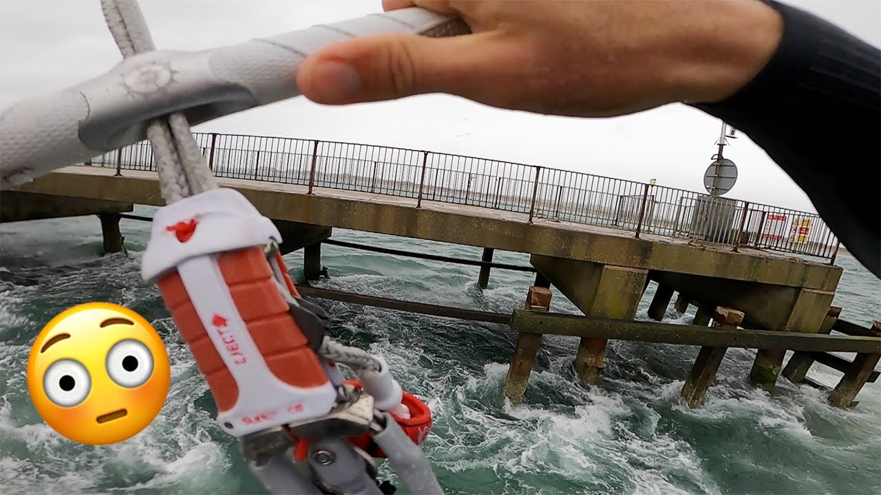 Sketchy pier jump...