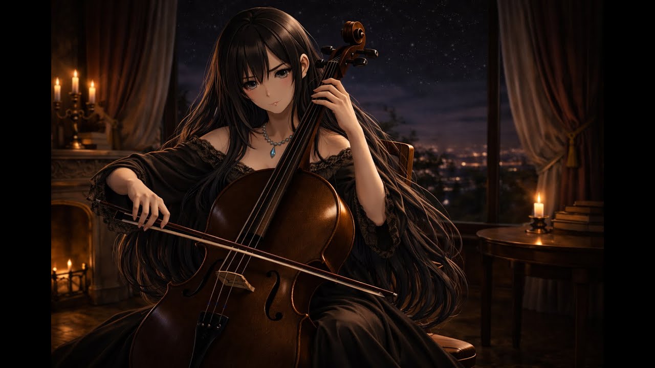 12 Hours Dark Solo Cello at Midnight 🎻🎶 | Airi Mizuno | Study, Meditation, Deep Sleep 🌙