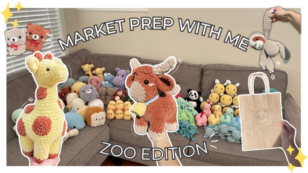 ✨ MARKET PREP ✨ Zoo Edition 🦓🦒🐼 New patterns, branding, signage 📝💼🪧