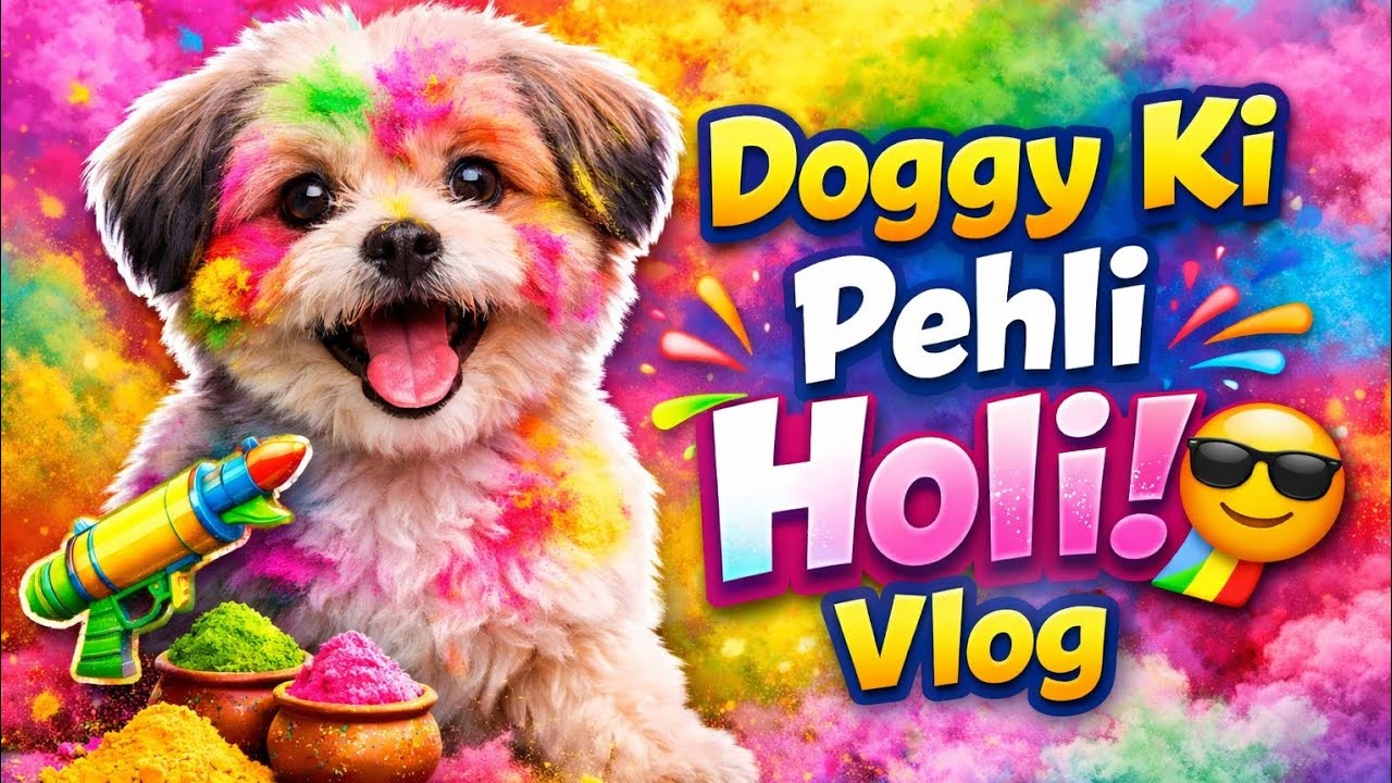Dog ka first vlog on holli day 😁 #holli #dogvlogs 