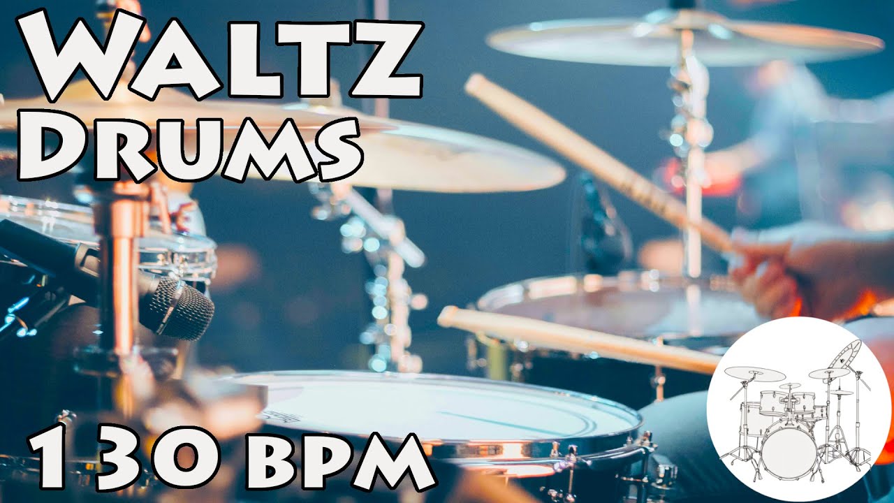 Play Along Drums Waltz 130 bpm :: Ritmo Para Tocar Vals 130 bpm