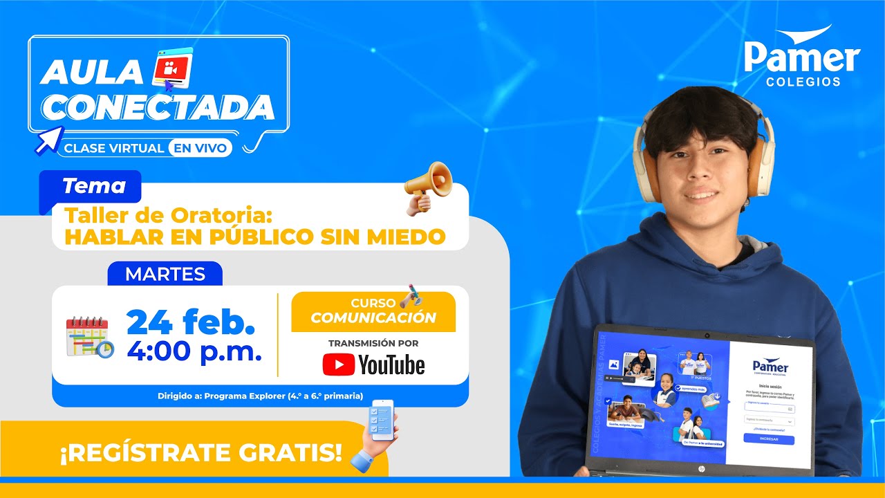 #AulaConectada 💻👨‍🏫 - Tema: Taller de oratoria - EN VIVO🔴